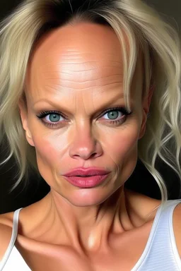 pamela anderson with huge forehead