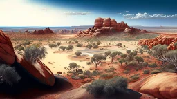 photorealistic view of western australia