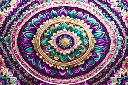 texture tissus mandala couleurs roses dorés mauves turquoise clair