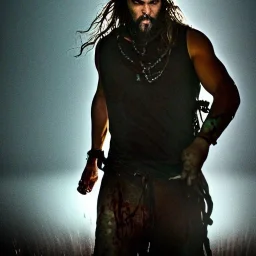 Midjourney, Imagine zombie Jason momoa, dramatic light, high detail, cinematic