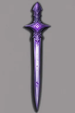 dagger marked by purple magic