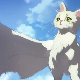 tabby cat animal, anime, ultra-detailed, white background, HD design by makoto shinkai, Granblue Fantasy