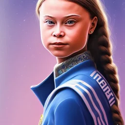 portrait of Greta Thunberg miss universe