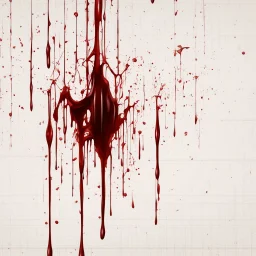 bleeding blood on the wallpaper