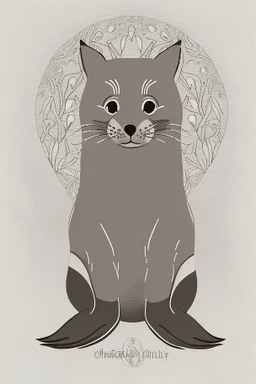 A delightful coloring page design showcasing an adorable baby seal in a charmingly naive art style. The artist has skillfully created a whimsical scene with minimal details and a focus on bold, thick black outlines. The endearing fox, prominently positioned in the center, is the highlight of this illustration. The all-white background beautifully complements the simplistic design, allowing young artists to unleash their creativity. As the baby fox takes center stage, a subtle hint of its