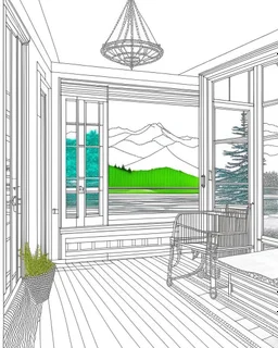 Bringing the Outdoors Inside, coloring page.