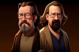 the big lebowski and walter cartoon full realism