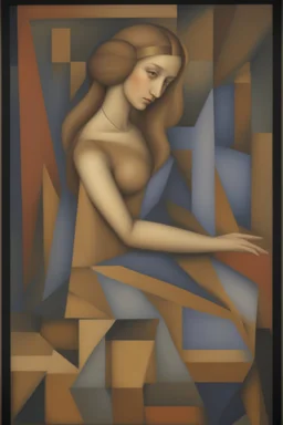 Lady; Leonardo Da Vinci; cubism