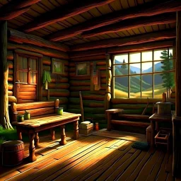 cabin in the woods interior