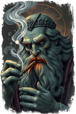 realism the god of boobs smoking cigar
