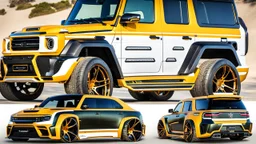 A (((G-Wagon Dodge Charger))) featuring a luxurious interior, advanced technologies, and a sleek body kit designed by MANSORY, exuding an air of sophistication and power