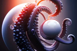 Big White Sphere with Tentacles wrapping Reality