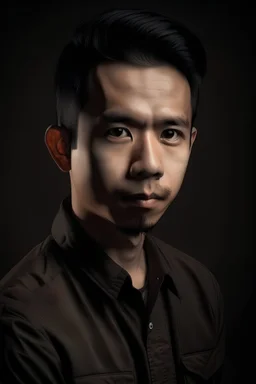 portrait photography of rifqi afianto, born at semarang, Augustus 7th 1989, lived at tangerang banten indonesia