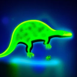 bioluminescent dinosaur