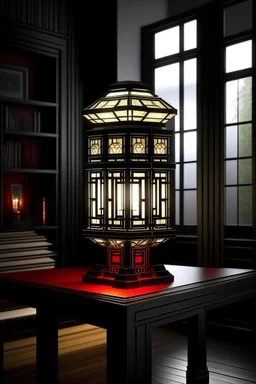 gaming table lamp inspired by palace, modern design,