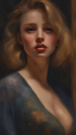 Unforgettable chest, night time, impressionist portrait, impressionist painting, konstantin razumov, pierre-auguste renoir, textured paint, detailed, realistic portrait, fine art, digital painting, digital illustration, extreme detail, digital art, 4k, ultra hd, alyssa monks, deep depth of field, defined light source