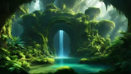 a portal to fantasy jungle world, that is exactly like this one, except magic has been allowed to flourish instead of having been killed off thousands of years ago