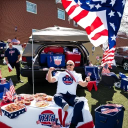 The presidential candidate of the Tailgate Party