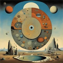 Surrealism, domestic blister, Venn diagram, style by Max Ernst and Wayne Barlow, smooth, weird, neo surrealism, , color fine point illustration, artistic, atmosphere of a Sean Tan nightmare