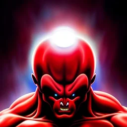 Ultra detailed fullbody Portrait in oil on canvas of Jiren merges REDHULK,extremely detailed digital painting, extremely detailed face,crystal clear Big glowing eyes, mystical colors ,perfectly centered image, perfect composition, rim light, beautiful lighting,masterpiece,8k, stunning scene, raytracing, anatomically correct, in the style of robert e howard and Wizyakuza and Ohrai Noriyoshi and Simon Bisley and uncannyknack