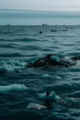 corpses in the sea , the sea is covered with ice , and a serial killer wants to throw a new corpse in with the cropses