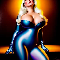 Ultra detailed fullbody Portrait in oil on canvas of beautiful busty Emma Frost, wearing skintight latex suit ,extremely detailed digital painting, extremely detailed face,crystal clear Big glowing eyes, mystical colors ,perfectly centered image, perfect composition, rim light, beautiful lighting,masterpiece,8k, stunning scene, raytracing, anatomically correct, in the style of robert e howard and Ken Kelley and Ohrai Noriyoshi and Simon Bisley and tomzj1