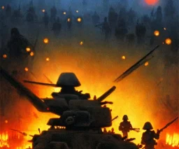 vietnam war. war. napalm. bokeh. lens flare. warm lights. high detailed. beksinski