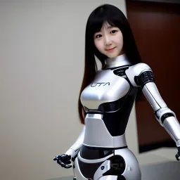 beautiful smooth realistic Japanese robogirl robot body, run, cat aye, extremely sharp detail, finely tuned detail, ultra high definition, 8 k, unreal engine 5, ultra sharp focus, accurate sword wings