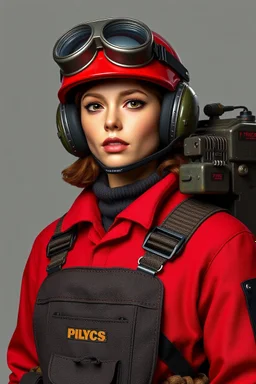 1950 operator system realistic full body character