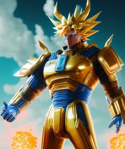 Goku, metal golden leg armor, defined muscles, no shirt, soft light atmosphere, light effect，vaporwave colorful, concept art, smooth, extremely sharp detail, finely tuned detail, ultra high definition, 8 k, unreal engine 5, ultra sharp focus