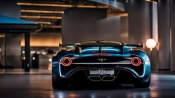 Bugatti x bentley UFO, REAR view, perfect model, perfect details, perfect everything,desktop wallpaper, 4K, Cinematic