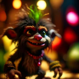 hairy pimp groove funk kobold gremlin hippie in running inside big thread mill, bokeh like f/0.8, tilt-shift lens 8k, high detail, smooth render, down-light, unreal engine