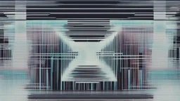 digital glitch pattern snowflake geometric abstraction