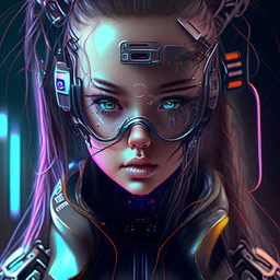Girl cyber 3D