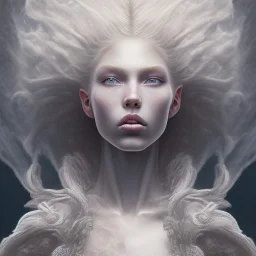 aasen blonde statuesque woman, narrow nose icelandic, albino michaela coel big lips by gerald brom luis royo