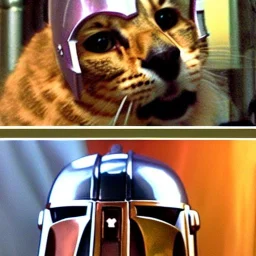 Cat and dog, hot disco mandalorian, party, chicken