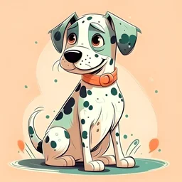 dog , cute , style illustration