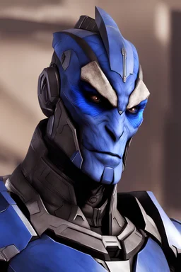 garrus vakarian with a meme face