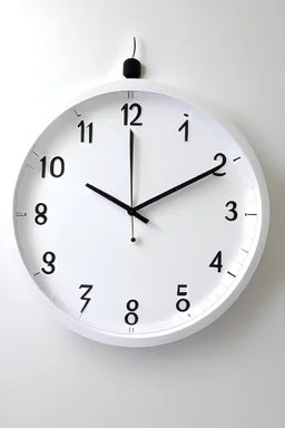 ACRYLIC white wall clock