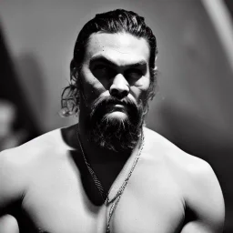 Midjourney, Imagine Jason momoa in 1955, dramatic light, high detail, cinematic