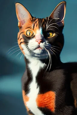 Portrait of a cat by Van Gogh