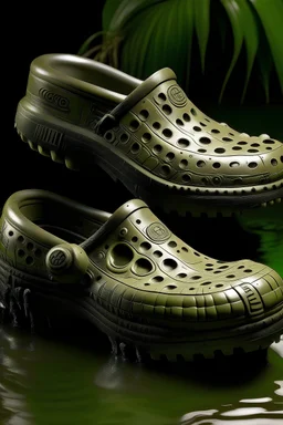 crocs of hair in the style of Rick Ovens with