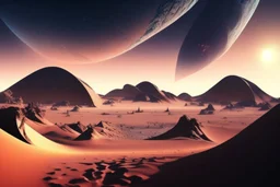 infinite, alien desert, lagoon, exoplanet, epic, sci-fi, hd