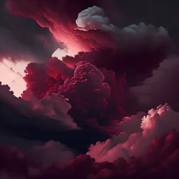 burgundy clouds