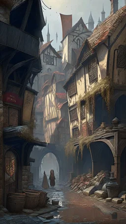 sick medieval city plagued