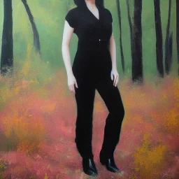 Full body portrait, painting, medium shot lady ChristianRock