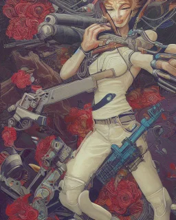 cyber gunslinger by james jean