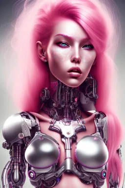 cyborg, pink hair, sexy, perfekt, real, dream