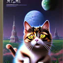 falling cat, book cover art