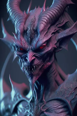 Vampire Devil alien ,strong texture, extreme detail, octane render